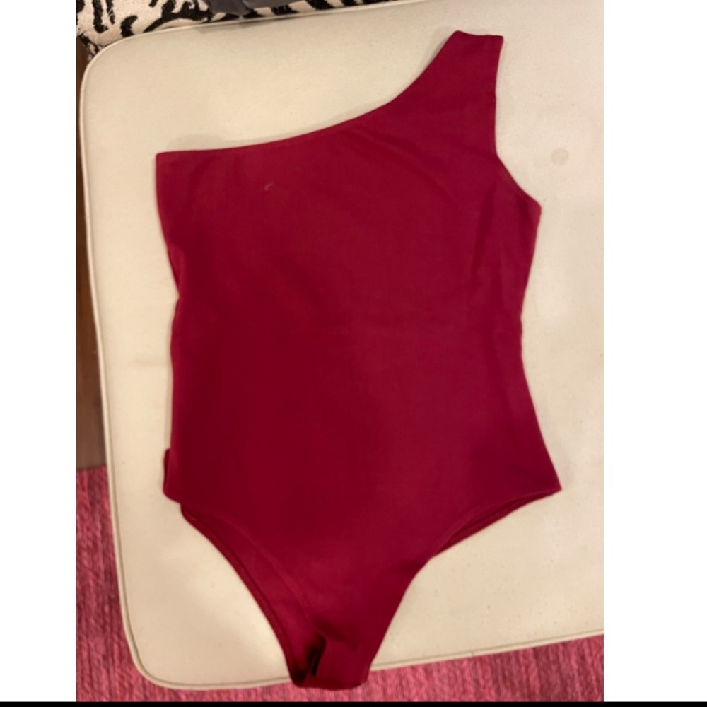 Wild Honey maroon bodysuit